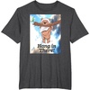 image:imageStar Wars Hang In There Cute Ewok Hanging From Branch TShirtDark Heather Grey