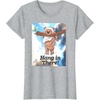 image:imageStar Wars Hang In There Cute Ewok Hanging From Branch TShirtHeather Grey
