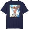 image:imageStar Wars Hang In There Cute Ewok Hanging From Branch TShirtNavy Blue