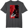 image:imageStar Wars Iconic Epic Darth Vader Split Face Chest Portrait TShirtDark Heather Grey