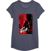 image:imageStar Wars Iconic Epic Darth Vader Split Face Chest Portrait TShirtHeather Blue