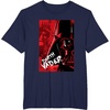 image:imageStar Wars Iconic Epic Darth Vader Split Face Chest Portrait TShirtNavy Blue