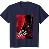 image:imageStar Wars Iconic Epic Darth Vader Split Face Chest Portrait TShirtNavy Blue