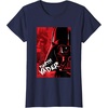 image:imageStar Wars Iconic Epic Darth Vader Split Face Chest Portrait TShirtNavy Blue