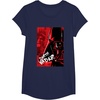 image:imageStar Wars Iconic Epic Darth Vader Split Face Chest Portrait TShirtNavy Blue