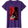 image:imageStar Wars Iconic Epic Darth Vader Split Face Chest Portrait TShirtPurple