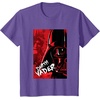 image:imageStar Wars Iconic Epic Darth Vader Split Face Chest Portrait TShirtPurple Heather