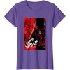 image:imageStar Wars Iconic Epic Darth Vader Split Face Chest Portrait TShirtPurple Heather