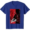image:imageStar Wars Iconic Epic Darth Vader Split Face Chest Portrait TShirtRoyal Blue