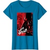 image:imageStar Wars Iconic Epic Darth Vader Split Face Chest Portrait TShirtSapphire Blue