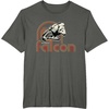 image:imageStar Wars Iconic Retro Racer Millennium Falcon Chest Logo TShirtAsphalt Grey