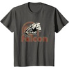 image:imageStar Wars Iconic Retro Racer Millennium Falcon Chest Logo TShirtAsphalt Grey