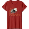 image:imageStar Wars Iconic Retro Racer Millennium Falcon Chest Logo TShirtCranberry Red