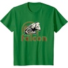 image:imageStar Wars Iconic Retro Racer Millennium Falcon Chest Logo TShirtKelly Green