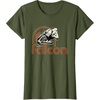 image:imageStar Wars Iconic Retro Racer Millennium Falcon Chest Logo TShirtOlive Green