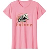image:imageStar Wars Iconic Retro Racer Millennium Falcon Chest Logo TShirtPink