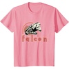 image:imageStar Wars Iconic Retro Racer Millennium Falcon Chest Logo TShirtPink