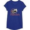image:imageStar Wars Iconic Retro Racer Millennium Falcon Chest Logo TShirtRoyal Blue