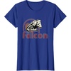 image:imageStar Wars Iconic Retro Racer Millennium Falcon Chest Logo TShirtRoyal Blue
