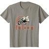 image:imageStar Wars Iconic Retro Racer Millennium Falcon Chest Logo TShirtSlate Grey