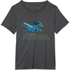 image:imageStar Wars Iconic XWing Rebel Ship Flying Big Chest Logo TShirtDark Heather Grey