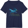 image:imageStar Wars Iconic XWing Rebel Ship Flying Big Chest Logo TShirtNavy Blue