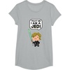 image:imageStar Wars Luke Skywalker Trust Me I Am A Jedi Pixel Art Logo TShirtHeather Grey