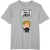 image:imageStar Wars Luke Skywalker Trust Me I Am A Jedi Pixel Art Logo TShirtHeather Grey