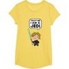 image:imageStar Wars Luke Skywalker Trust Me I Am A Jedi Pixel Art Logo TShirtLemon Yellow