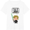 image:imageStar Wars Luke Skywalker Trust Me I Am A Jedi Pixel Art Logo TShirtWhite