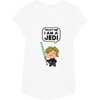 image:imageStar Wars Luke Skywalker Trust Me I Am A Jedi Pixel Art Logo TShirtWhite