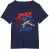 image:imageStar Wars May the 4th Be With You 2024 Lukes XWing Fighter TShirtNavy Blue