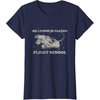 image:imageStar Wars Millennium Falcon Flight School Distressed TShirtNavy Blue