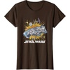 image:imageStar Wars Rebel Hope Millennium Falcon Burst TShirtBrown