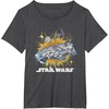 image:imageStar Wars Rebel Hope Millennium Falcon Burst TShirtDark Heather Grey
