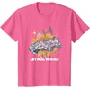 image:imageStar Wars Rebel Hope Millennium Falcon Burst TShirtPink Heather