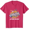 image:imageStar Wars Rebel Hope Millennium Falcon Burst TShirtRed Heather