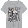 image:imageStar Wars The Clone Wars Reindeer Lights Luke Skywalker TShirtHeather Grey