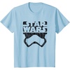image:imageStar Wars The Force Awakens Stormtrooper Big Face Distressed TShirtBaby Blue