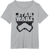 image:imageStar Wars The Force Awakens Stormtrooper Big Face Distressed TShirtHeather Grey