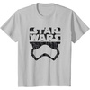 image:imageStar Wars The Force Awakens Stormtrooper Big Face Distressed TShirtSilver Grey