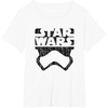 image:imageStar Wars The Force Awakens Stormtrooper Big Face Distressed TShirtWhite