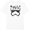 image:imageStar Wars The Force Awakens Stormtrooper Big Face Distressed TShirtWhite