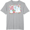 image:imageStar Wars The Mandalorian Grogu Merry Christmas Card TShirtHeather Grey