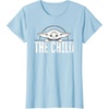 image:imageStar Wars The Mandalorian The Child Grogu Weathered Logo TShirtBaby Blue