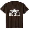 image:imageStar Wars The Mandalorian The Child Grogu Weathered Logo TShirtBrown