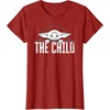 image:imageStar Wars The Mandalorian The Child Grogu Weathered Logo TShirtCranberry Red