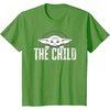 image:imageStar Wars The Mandalorian The Child Grogu Weathered Logo TShirtGrass Green