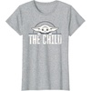 image:imageStar Wars The Mandalorian The Child Grogu Weathered Logo TShirtHeather Grey