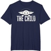 image:imageStar Wars The Mandalorian The Child Grogu Weathered Logo TShirtNavy Blue
